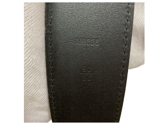 Cintura LV Damier Graphite Santur Louis Vuitton Marrone Nero - vista 6