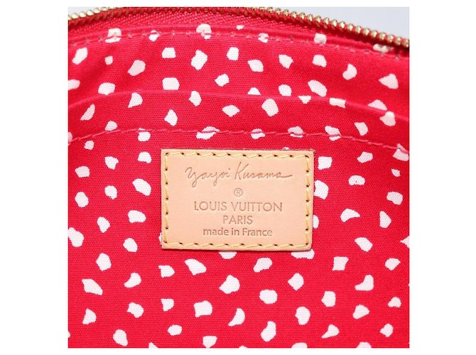 Pochette Accessoires Yayoi Kusama Punti Dipinti Monogram vernice Louis Vuitton Rosso - vista 6