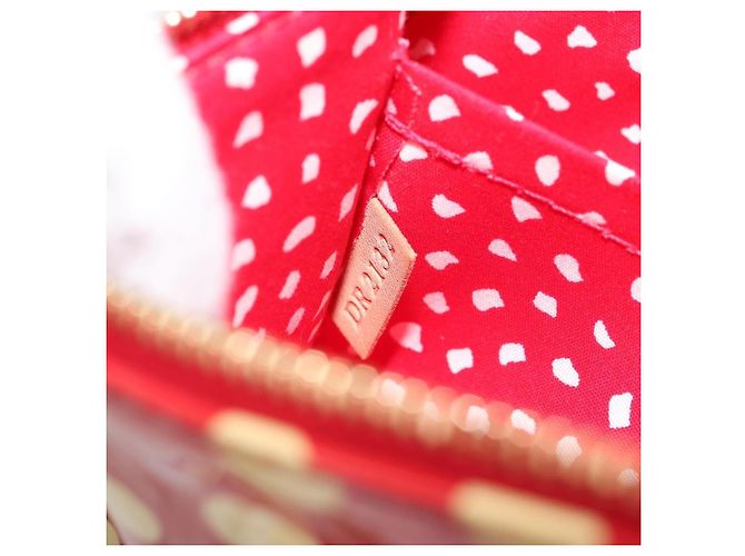 Pochette Accessoires Yayoi Kusama Punti Dipinti Monogram vernice Louis Vuitton Rosso - vista 7