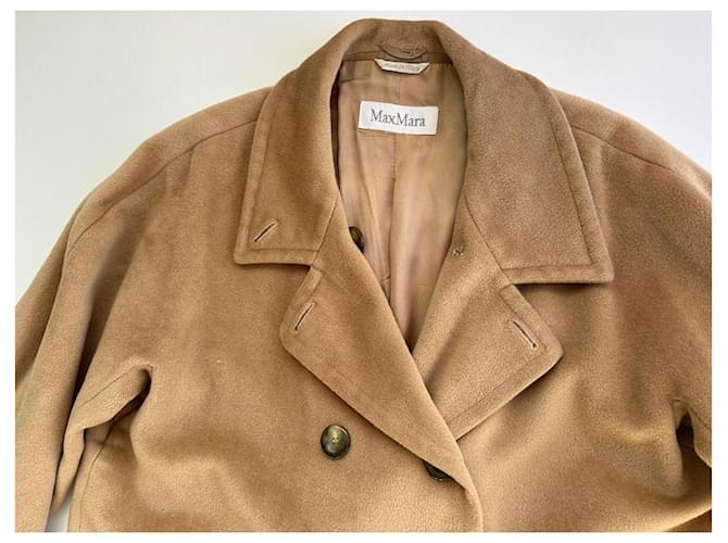 Abrigo Max Mara 101801 Beige de Lana - vista 3