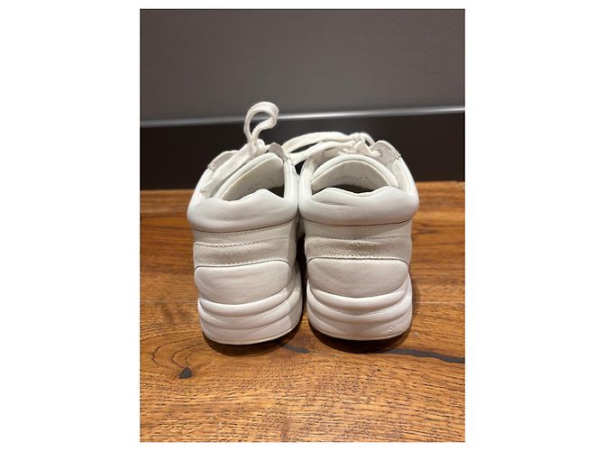 Sneakers in pelle e suede bianco Chanel - vista 11