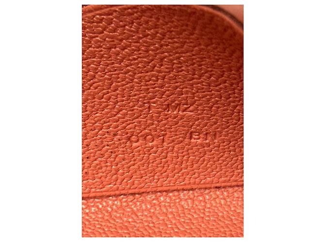 Monedero Hermès Calvi en piel de cabra rosa - vista 8