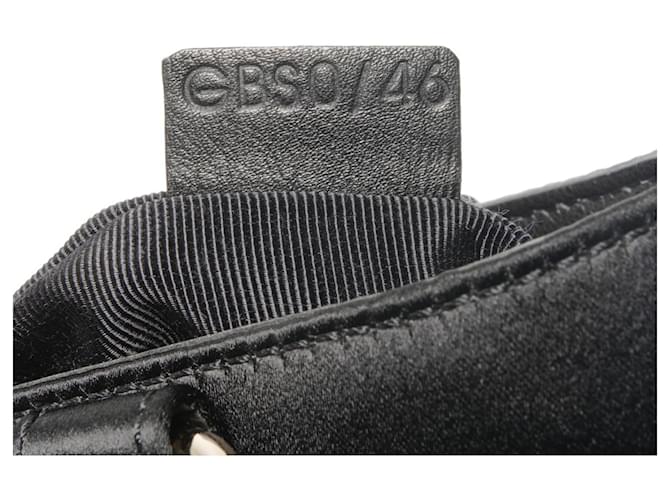 Céline Borsa a mano Celine Mini Micro Boogie in satin Nero - vista 10