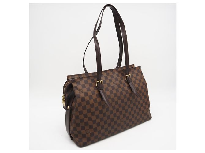 Bolso Chelsea Damier Louis Vuitton Castaño - vista 2