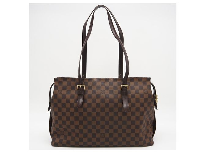 Bolso Chelsea Damier Louis Vuitton Castaño - vista 3