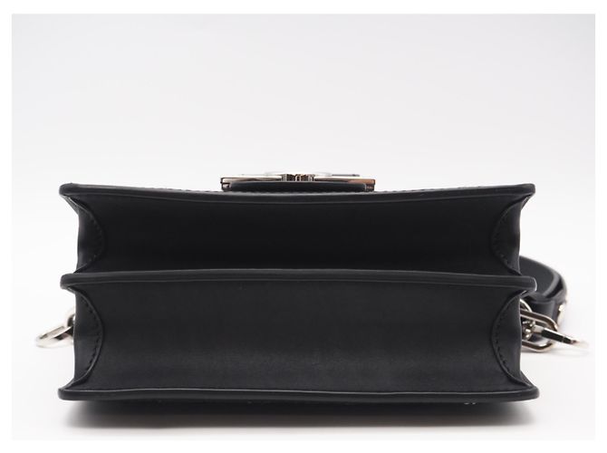 Borsa a spalla mini Dauphine in tweed e paillettes Louis Vuitton Nero Multicolore - vista 6