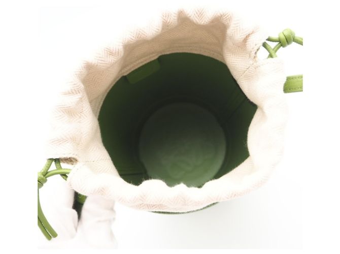 Jardinière Schultertasche aus Kalbsleder von Loewe Grün - Ansicht 14