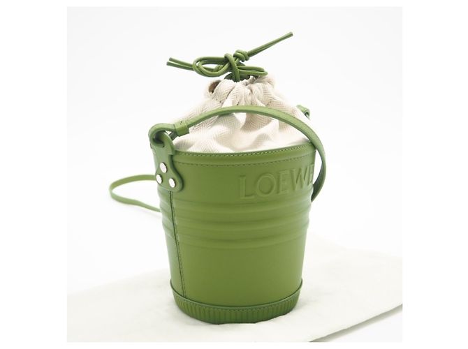 Jardinière Schultertasche aus Kalbsleder von Loewe Grün - Ansicht 2