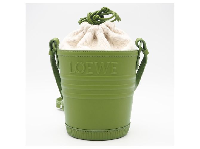 Jardinière Schultertasche aus Kalbsleder von Loewe Grün - Ansicht 3