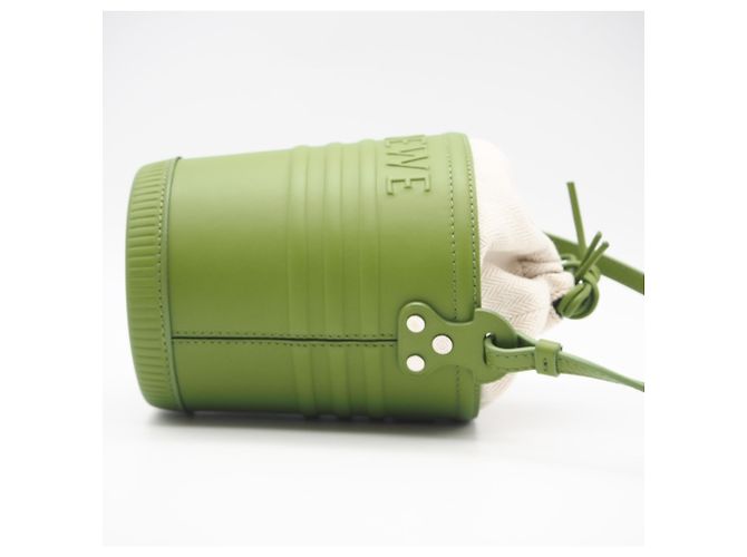 Jardinière Schultertasche aus Kalbsleder von Loewe Grün - Ansicht 7