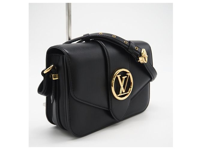 Borsa a Spalla Pont Neuf in Pelle di Vitello LV Louis Vuitton Nero - vista 2