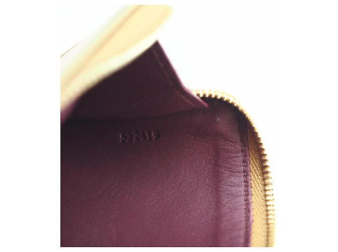 Loewe glänzender Nappa-Leder-Knoten-Münz-Kartenhalter Bordeaux Gelb - Ansicht 11