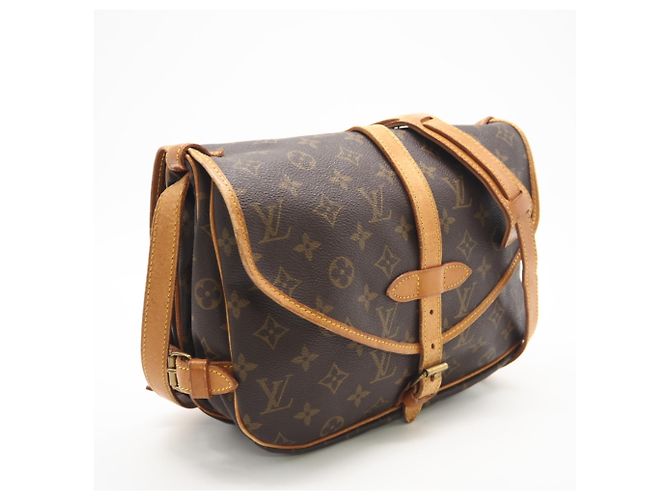 Borsa a Spalla Saumur 30 Monogramma Louis Vuitton Marrone - vista 2