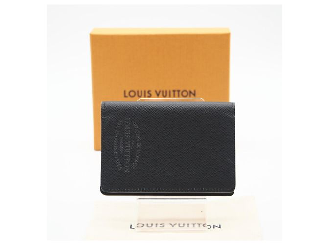 Organizer Louis Vuitton Taiga Card Case Brown Black - view 2
