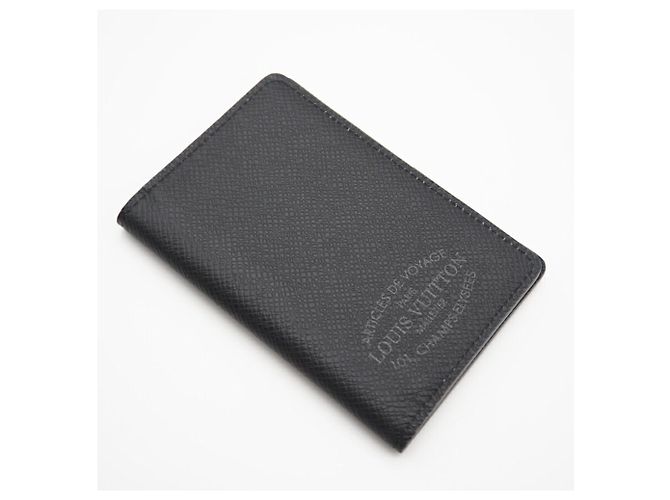 Organizer Louis Vuitton Taiga Card Case Brown Black - view 3