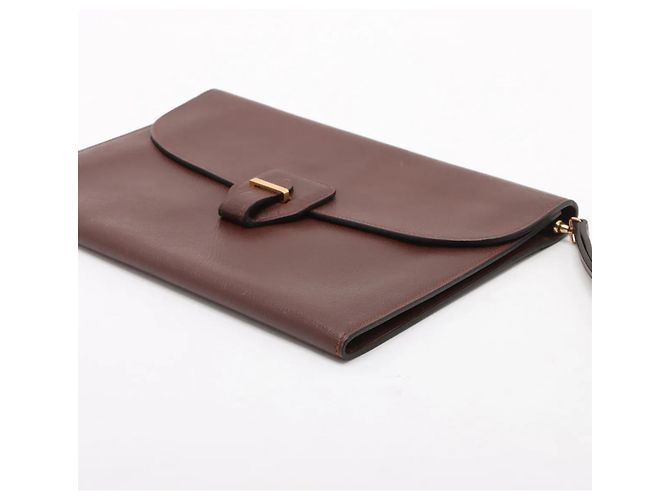 Bolsa de mão de couro Hermès Marrom - vista 3