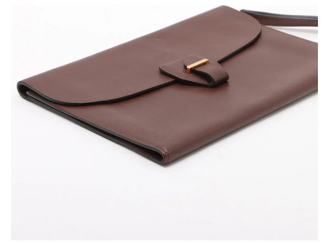Bolsa de mão de couro Hermès Marrom - vista 4