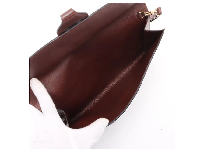 Bolsa de mão de couro Hermès Marrom - vista 5