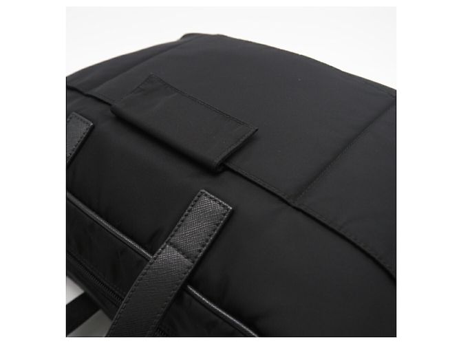 Borsa da viaggio Prada Saffiano Nero - vista 3