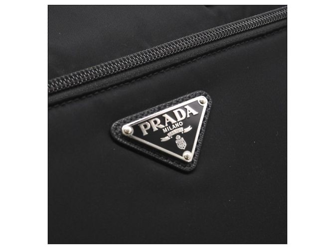 Borsa da viaggio Prada Saffiano Nero - vista 8