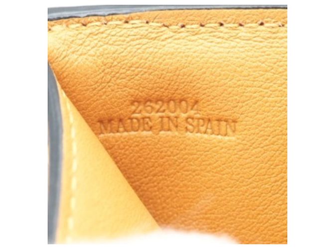 Loewe Soft Grain Kalbsleder Tri-Fold Geldbörse Orange - Ansicht 13