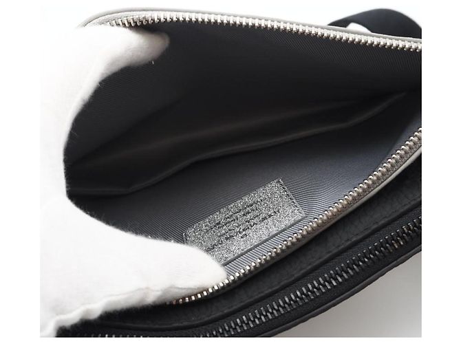 Pochette Trio Monogram Damier Glitter Taurillon NM M59682 di Louis Vuitton Nero Argento - vista 11