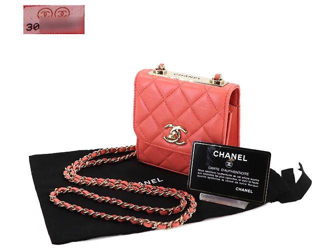 Bolso de hombro Chanel Trendy CC Matelassé con cadena Rosa - vista 2