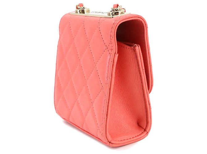 Bolso de hombro Chanel Trendy CC Matelassé con cadena Rosa - vista 4