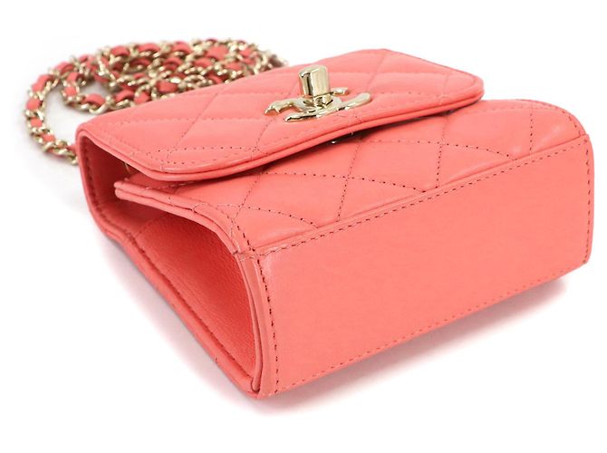 Bolso de hombro Chanel Trendy CC Matelassé con cadena Rosa - vista 5