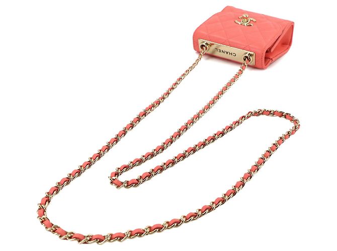 Bolso de hombro Chanel Trendy CC Matelassé con cadena Rosa - vista 6