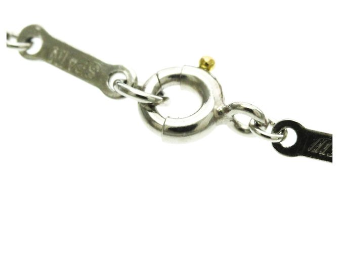 Tiffany & Co Tiffany Open Heart Platin-Halskette Silber - Ansicht 10