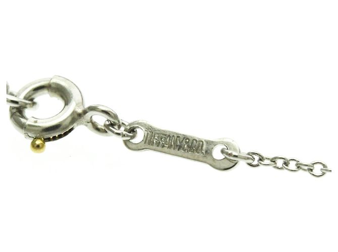 Tiffany & Co Tiffany Open Heart Platin-Halskette Silber - Ansicht 11