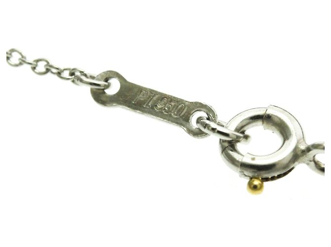 Tiffany & Co Tiffany Open Heart Platin-Halskette Silber - Ansicht 12