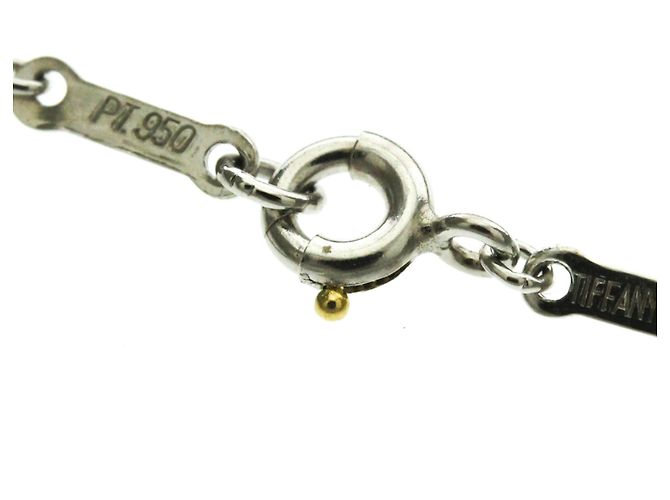 Tiffany & Co Tiffany Open Heart Platin-Halskette Silber - Ansicht 13