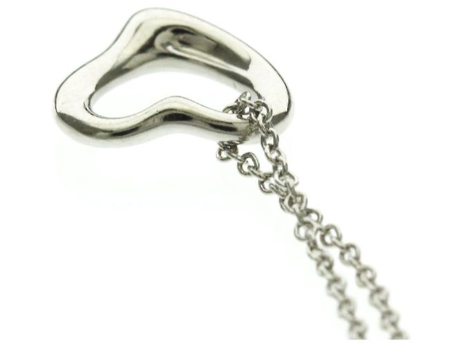 Tiffany & Co Tiffany Open Heart Platin-Halskette Silber - Ansicht 6