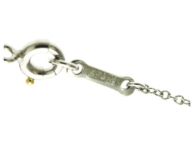 Tiffany & Co Tiffany Open Heart Platin-Halskette Silber - Ansicht 9