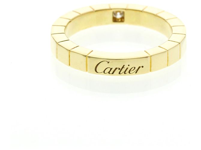 Anello in oro giallo 18K con diamanti Cartier Lanieres D'oro - vista 2