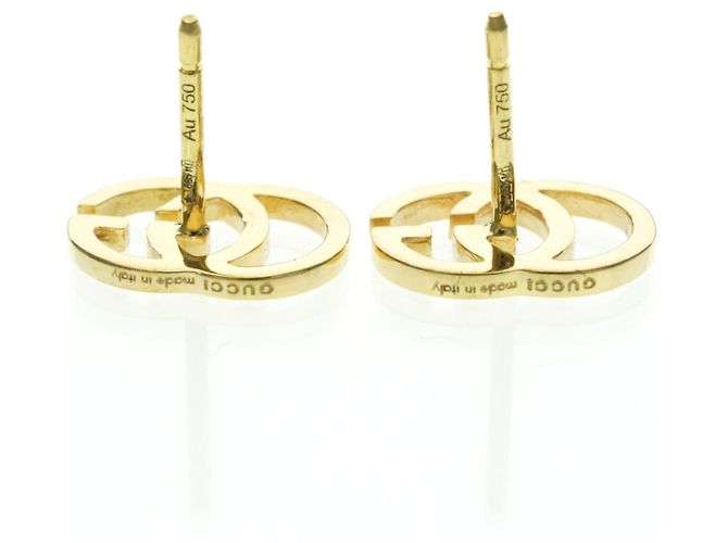 Orecchini Gucci GG Running in oro 18K D'oro - vista 2