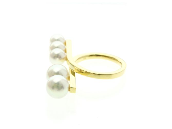 Anello Balance Tasaki in oro giallo 18K D'oro - vista 2