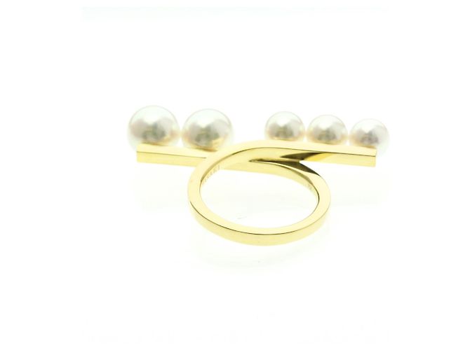 Anello Balance Tasaki in oro giallo 18K D'oro - vista 3