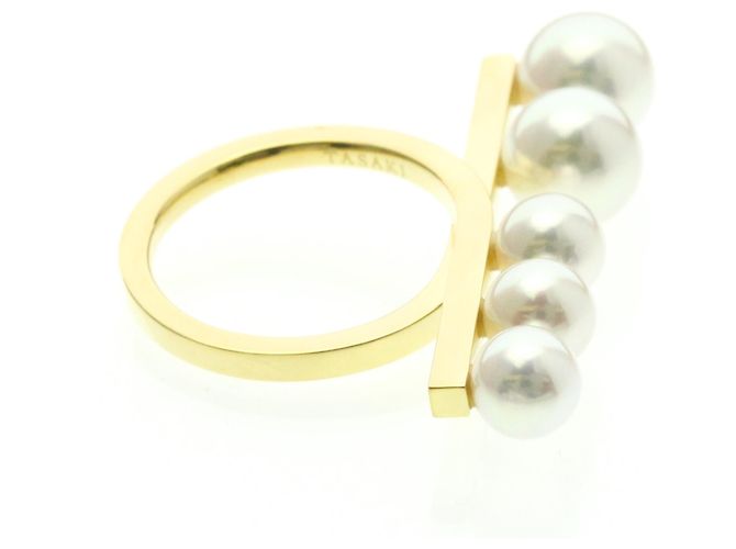 Anello Balance Tasaki in oro giallo 18K D'oro - vista 4