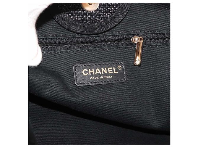 Timeless Chanel Deauville GM Borsa 2 in 1 con Catena Nero Grigio antracite - vista 8