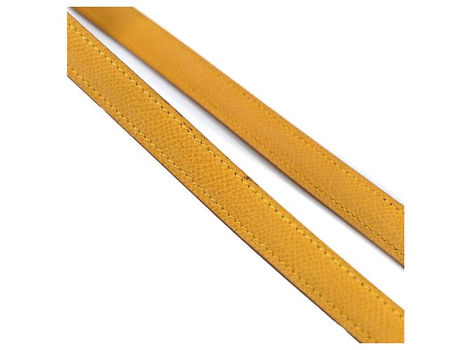 Tracolla Hermès Hermès Couchvel Epsom Giallo - vista 3