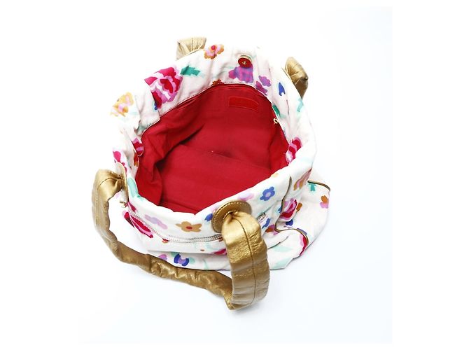 Chanel Canvas Blumen Einkaufstasche Mehrfarben - Ansicht 12