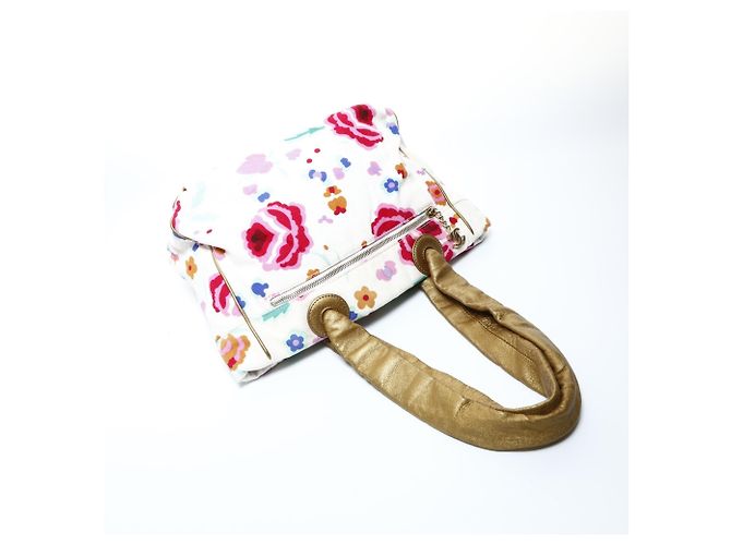 Chanel Canvas Blumen Einkaufstasche Mehrfarben - Ansicht 9
