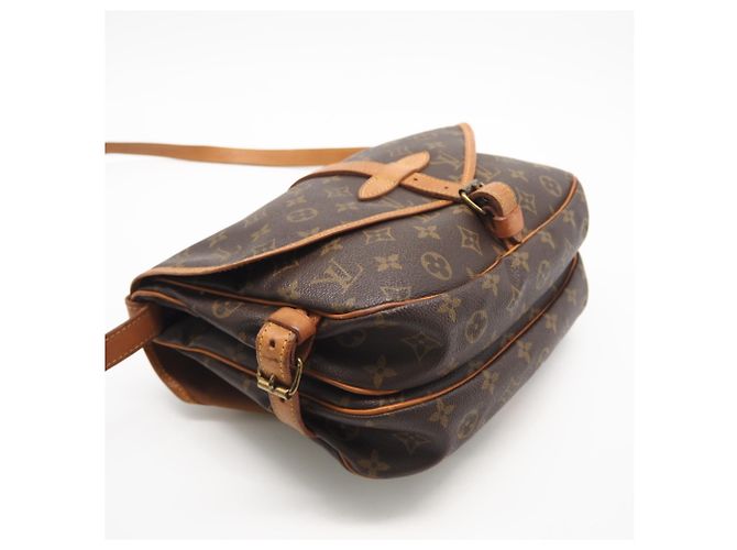 Borsa a Spalla Saumur 30 Monogram Louis Vuitton Marrone - vista 6