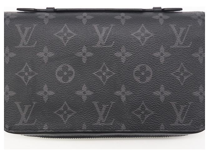 Portafoglio Zippy XL Eclipse di Louis Vuitton Marrone Nero - vista 3
