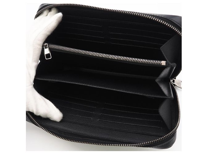 Portafoglio Zippy XL Eclipse di Louis Vuitton Marrone Nero - vista 9