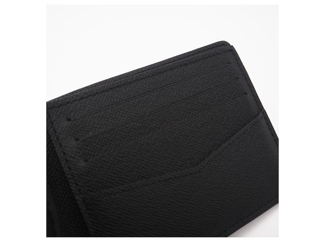 Portafoglio Slender Bifold Eclipse di Louis Vuitton Marrone Nero - vista 11