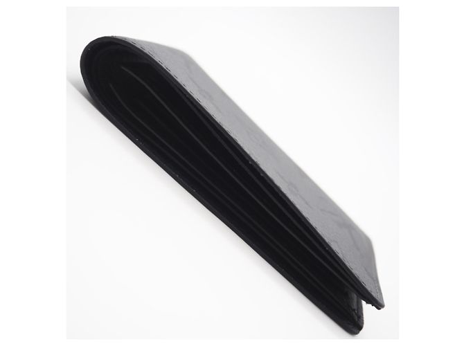 Portafoglio Slender Bifold Eclipse di Louis Vuitton Marrone Nero - vista 7